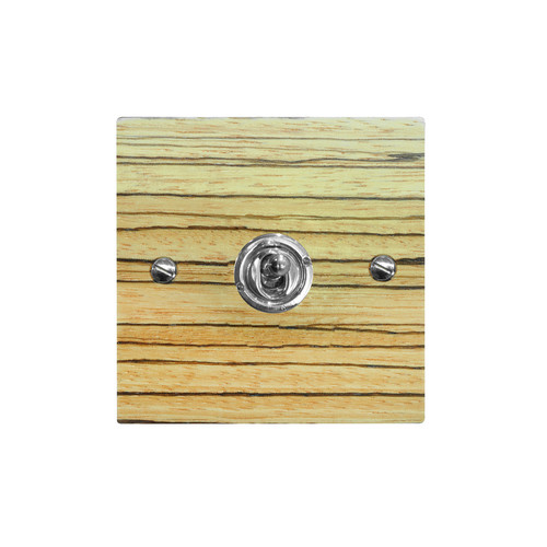 Dolly Switch 1 gang 2 way Zebrano