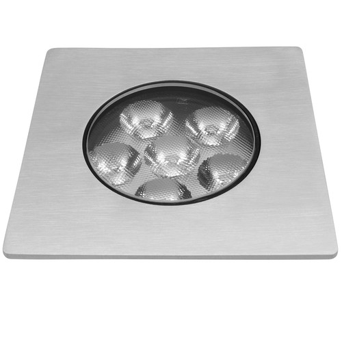 LED Square Recessed Uplight 30° 240V 6W Aluminium 3000K Warm White