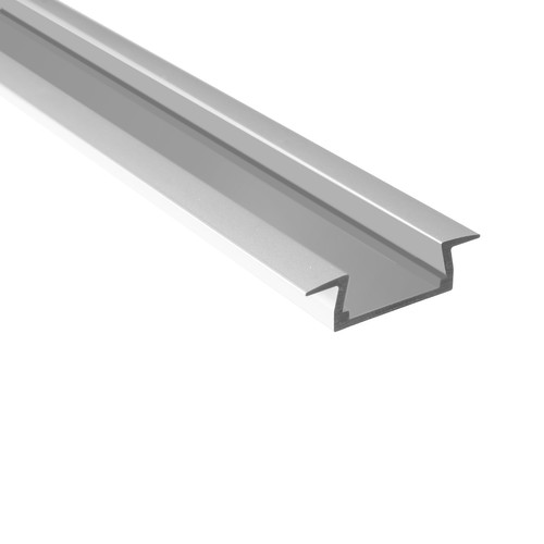 Micro Recessed LED Tape Extrusion Profile Anodised Aluminium 2070mm