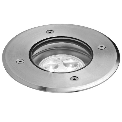 LED Recessed Uplight 45° 240V 9W Stainless Steel 3000K Warm White