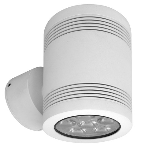 Battlestar 2.0 Up & Down Outdoor Garden Pillar Wall Light 240V 12W White 3000K Warm White
