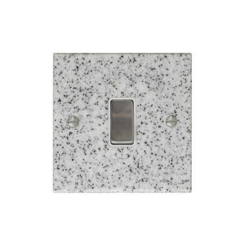 Rocker Switch 1 gang 10 amp 2 way Grey