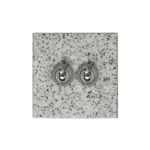 Dolly Switch 2 gang intermediate Grey