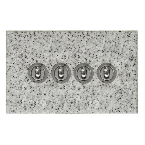 Dolly Switch 4 gang 2 way Grey