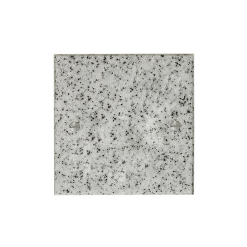 Blank Plate 1 gang single Grey