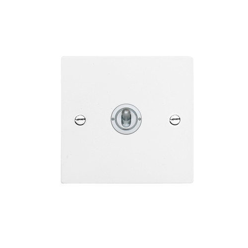 Dolly Switch 1 gang dolly switch 20 amp 2 way Satin White Aluminium