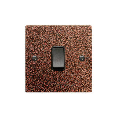Rocker Switch 1 gang 10 amp 2 way Copper