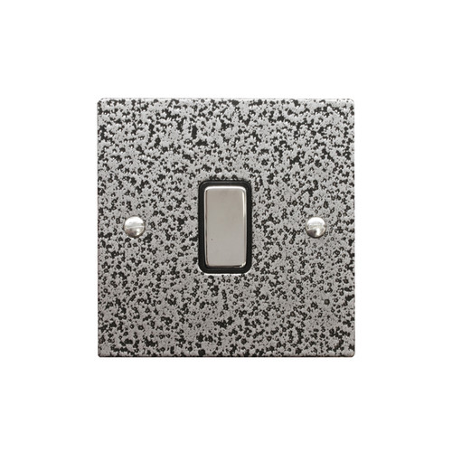 Rocker Switch 1 gang intermediate Magnesium