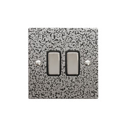 Rocker Switch 2 gang 10 amp 2 way Magnesium