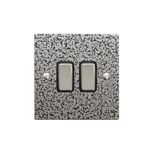 Rocker Switch 2 gang 10 amp 2 way Magnesium