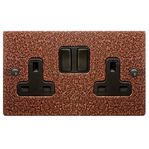 Wall Socket 2 gang 13 amp switch socket outlet Magnesium