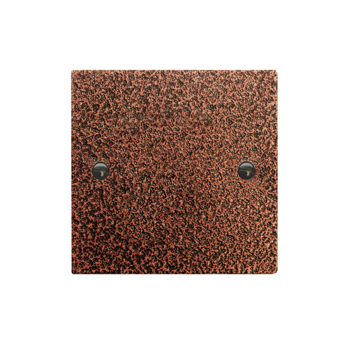 Blank Plate 1 gang single Copper
