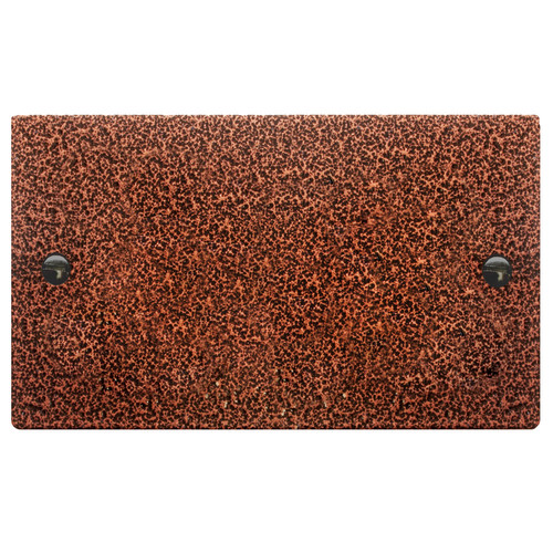 Blank Plate 2 gang double Copper