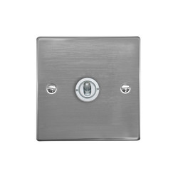 Dolly Switch 1 gang 2 way Polished Stainless