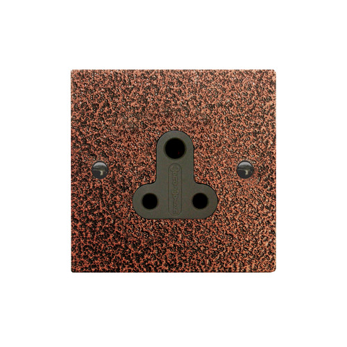 Light Socket 1 gang 5 amp unswitched socket outlet Copper