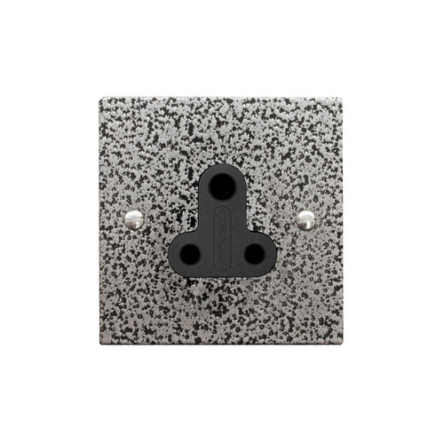 Light Socket 1 gang 5 amp unswitched socket outlet Magnesium