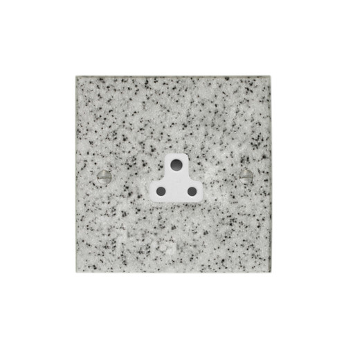 Light Socket 1 gang 2 amp unswitched socket outlet Grey