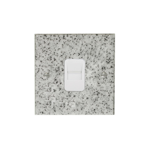 Communications Socket 1 gang telephone jackline master Grey