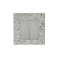 Communications Socket 2 gang RJ45 cat 6 socket Grey