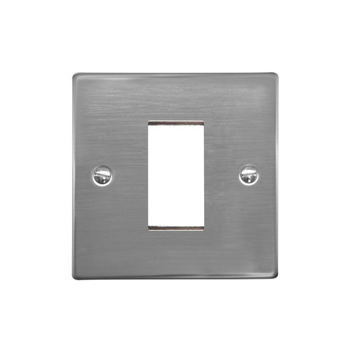 Euro Plate 1 Gang Euro Plate Polished Stainless