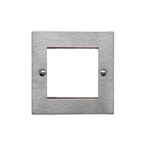 Euro Plate 2 Gang Euro Plate Satin Stainless