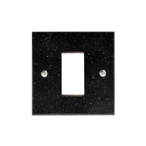 Euro Plate 1 Gang Euro Plate Black