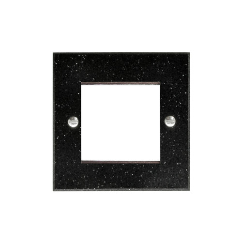 Euro Plate 2 Gang Euro Plate Black