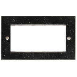 Euro Plate 4 Gang Euro Plate Black