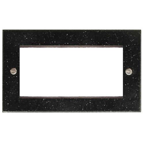 Euro Plate 4 Gang Euro Plate Black
