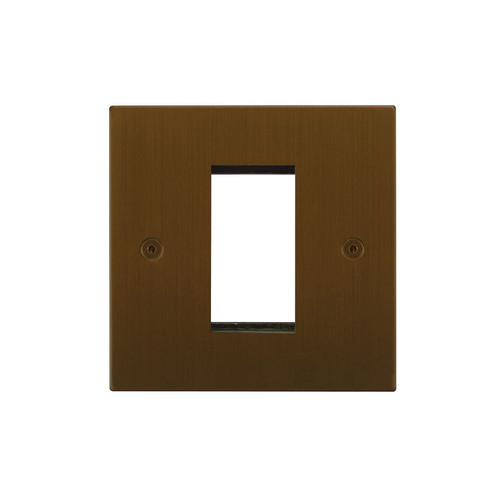 Horizon Square Euro Plate 1 gang Antique Bronze
