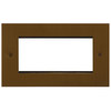 Horizon Square Euro Plate 4 gang Antique Bronze