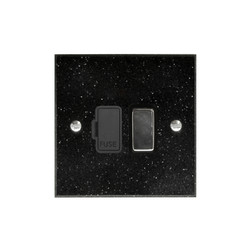 Fuse Spur 1 gang 13 amp switched fuse spur Black