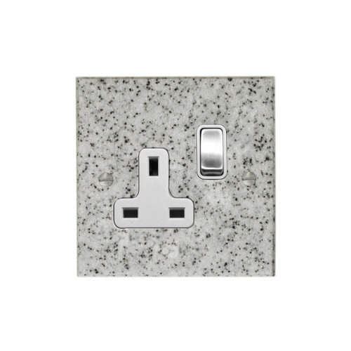 Wall Socket 1 gang 13 amp switch socket outlet Grey