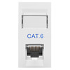 Euro Communication Modules RJ45 CAT 6 White