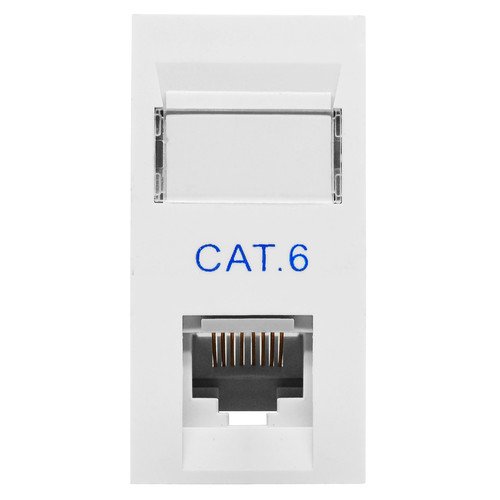 Euro Communication Modules RJ45 CAT 6 White