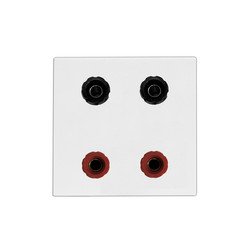 Euro Audio Visual Modules Speaker Module, 4 Posts White