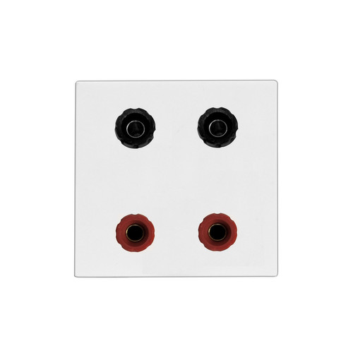 Euro Audio Visual Modules Speaker Module, 4 Posts White