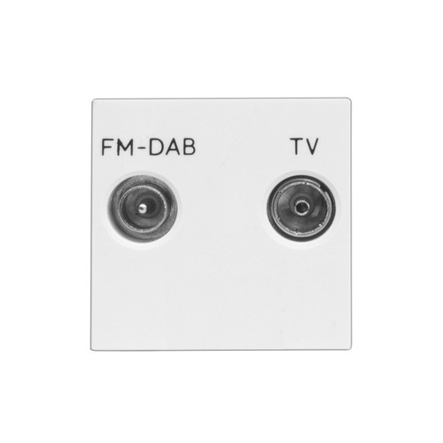 Euro Audio Visual Modules Diplex Module (FM DAB/TV) White