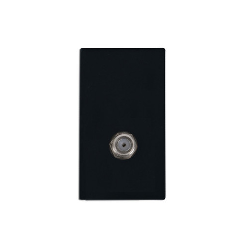 Euro Audio Visual Modules Satellite TV Outlet Black