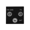 Euro Audio Visual Modules Triplex (FM DAB/SAT/TV) Module Black