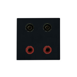 Euro Audio Visual Modules Speaker Module, 4 Posts Black