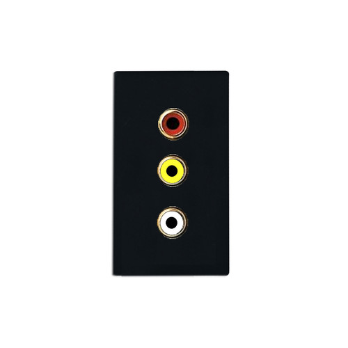 Euro Audio Visual Modules 3 RCA (Phone) Black