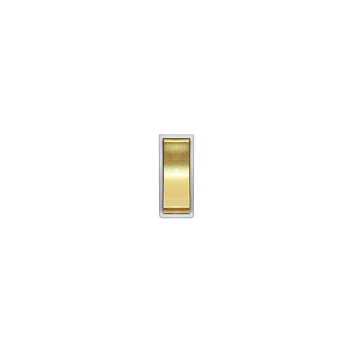 Horizon Square Rocker Switch Module Push To Make Polished Brass
