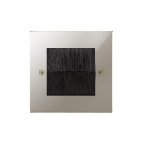Horizon Square Euro Plate Single Brush Plate Polished Nickel