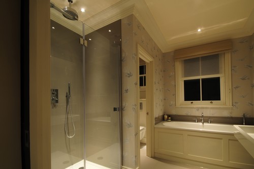 Downlights in bathroom