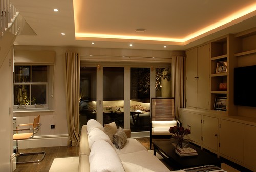 Dropped ceiling with LED tape