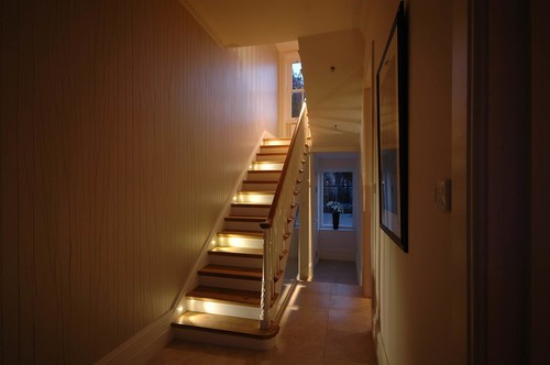 Low level lighting on staircase