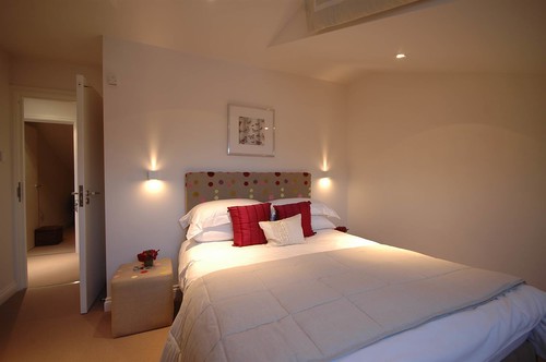 Wall lights in bedroom