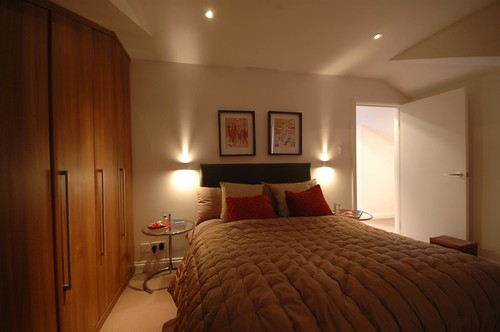 Wall lights in bedroom