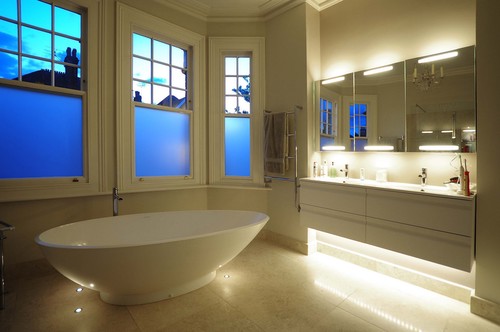 Bath uplighters and LED tape
